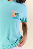 Lost In Paradise Mint Graphic Tee